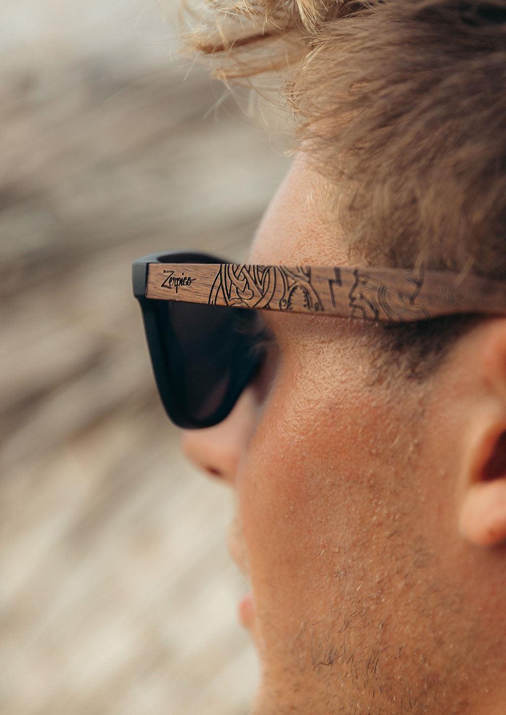 Eyewood | Engraved wooden sunglasses - Vikings