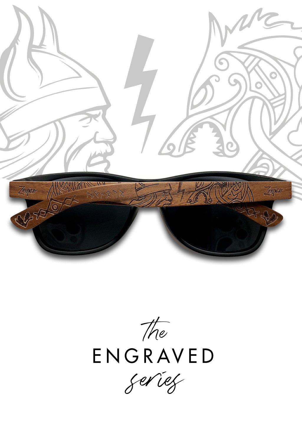 Eyewood | Engraved wooden sunglasses - Vikings