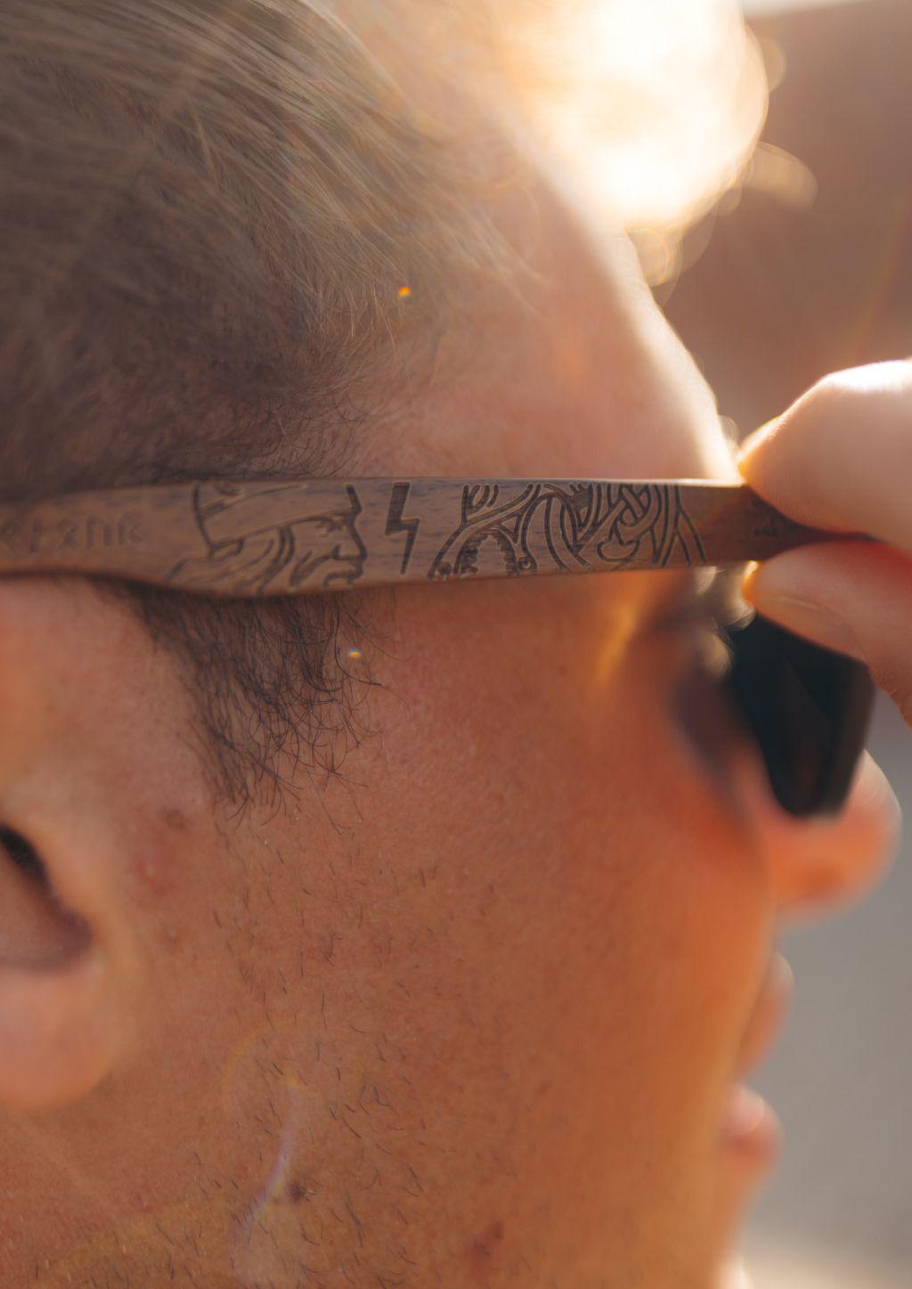 Eyewood | Engraved wooden sunglasses - Vikings